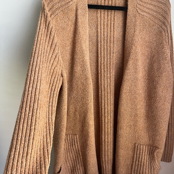 Christian Siriano Tan Open-Front Cardigan - 1X - Picture 3 of 9